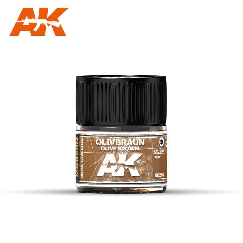 AK Interactive Real Colors: Olive Brown RAL 7039 - 10ml RC218 