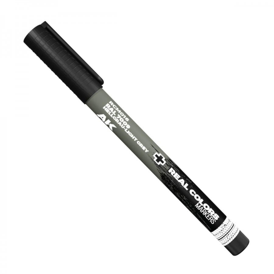 AK Interactive  Real Colors RAL 7009 Hellgrau-Light Grey Marker (RCM016) 