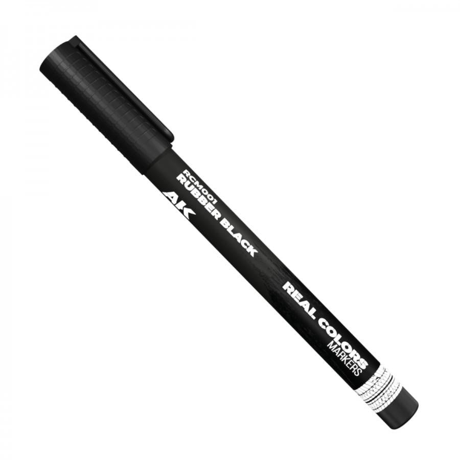 AK Interactive Real Colors  Rubber Black Marker (RCM001) 