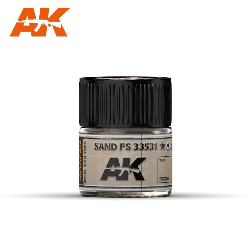 AK Interactive Real Colors: Sand FS 33531 -10ml RC226 