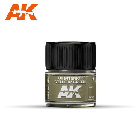 AK Interactive Real Colors: US Interior Yellow Green - 10ml RC262 