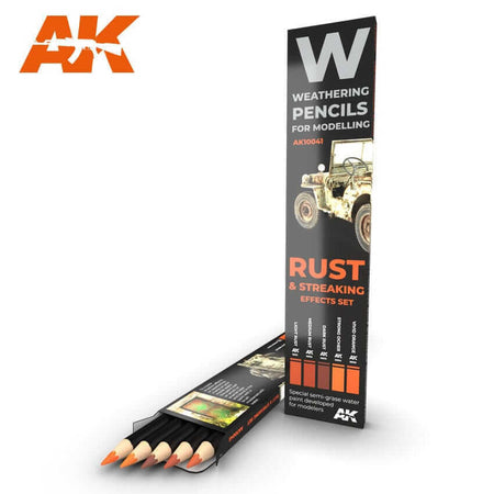 AK Interactive Rust and Streaking Pencils Set 10041