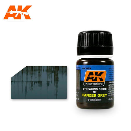 AK Interactive Streaking Grime - Panzer Grey Vehicles AK069 