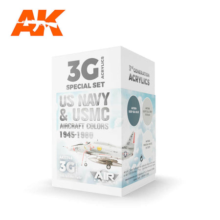 AK Interactive USN and USMC Air Colors Set 1945-80 AK 3G 11745