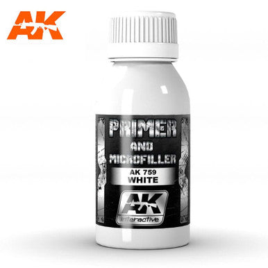 White Primer And Microfiller 100ml AK759