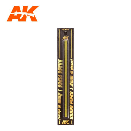 AK Interactive AK9111 brass pipes, 1.2 mm diameter, five-piece pack