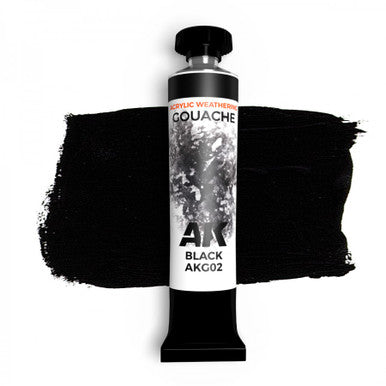 Gouache Black - 20 ml AKG02