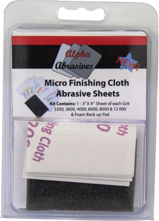 Alpha Abrasives Micro Finishing Cloth Abrasive Sheets 2050 at LionHeart Hobby
