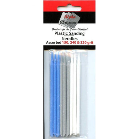 Alpha Abrasives Plastic Sanding Needles Assorted 0404