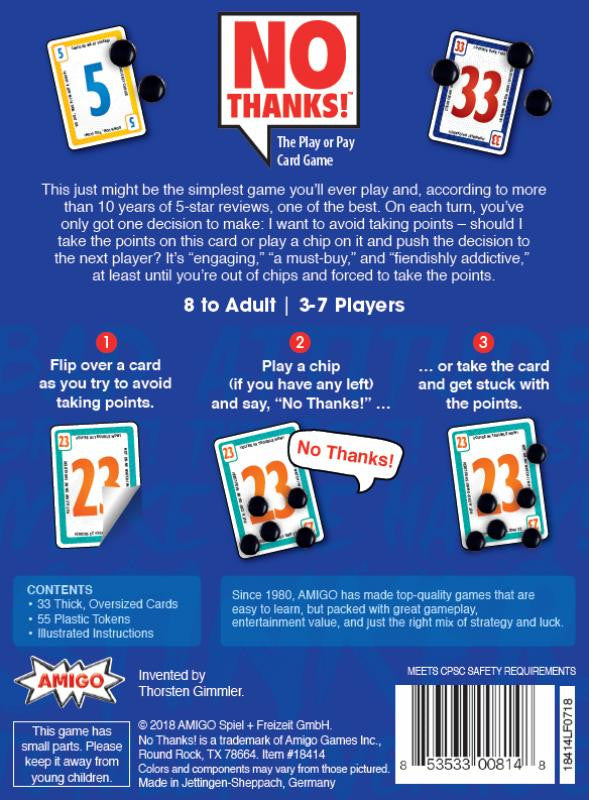 Amigo Games No Thanks at LionHeart Hobby