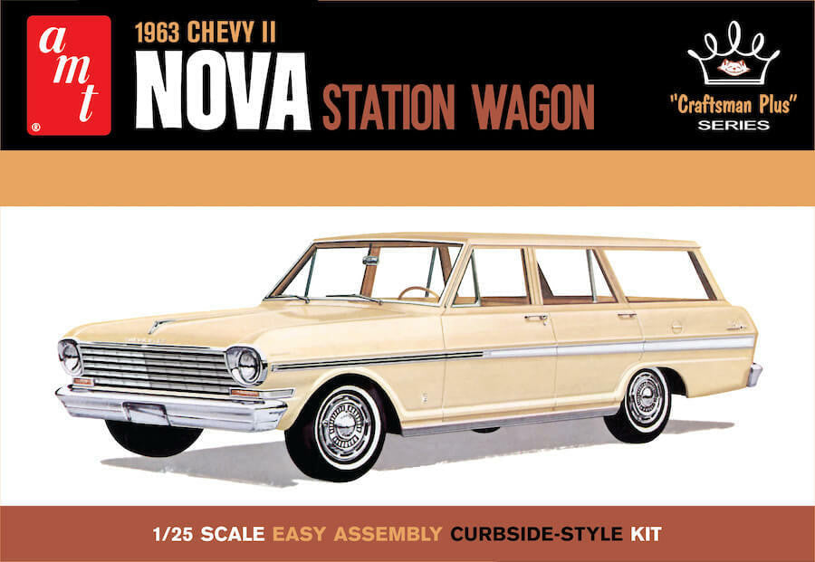 AMT 1/25 1963 Chevy Nova Station Wagon 1202