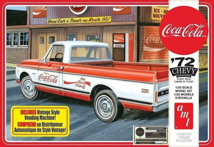 AMT 1/25 1972 Chevy Pickup Coca-Cola w/Vending Machine 1231M