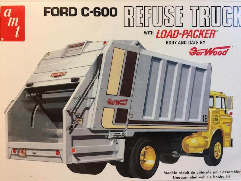 AMT 1/25 Ford C600 Gar Wood Refuse Truck 1247