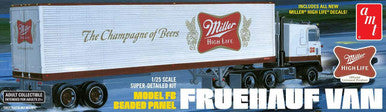 1/25 Semi Trailer 40' Miller Beer 1234