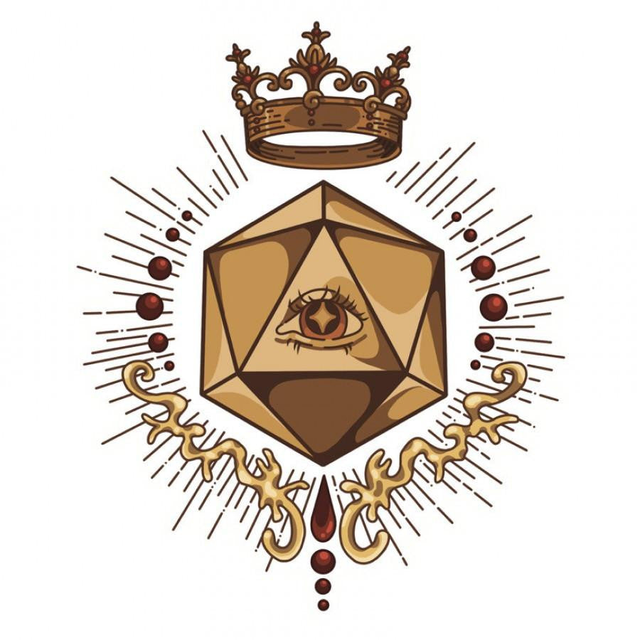 Ancient Eyes Art Royal D20 Sticker 