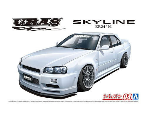Aoshima 1/24 2001 Nissan Uras ER34 Skyline Type-R 5534