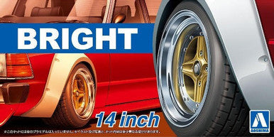 1/24 Bright 14" Tires/Wheels Set 54703