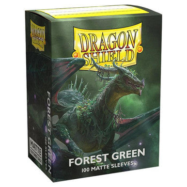 Dragon Shields: (100) Matte Forest Green