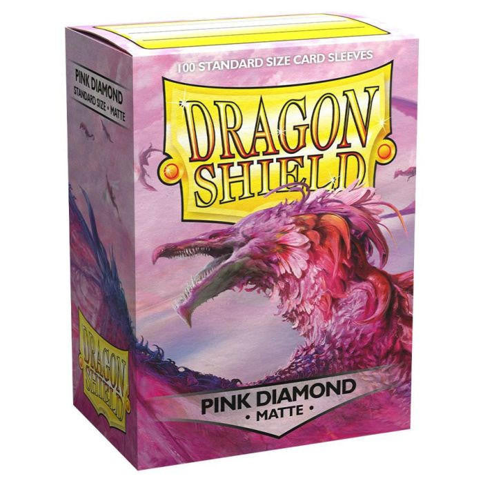Arcane Tinman Dragon Shields: (100) Matte Pink Diamond 