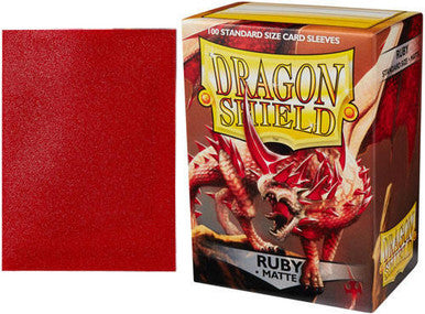 Dragon Shields: (100) Matte Ruby