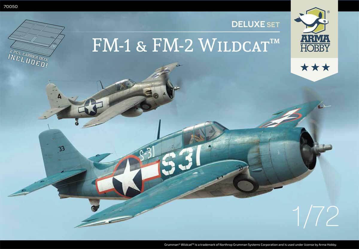 Arma Hobby 1/72 FM-1 and FM-2 Wildcat Deluxe Set 70050