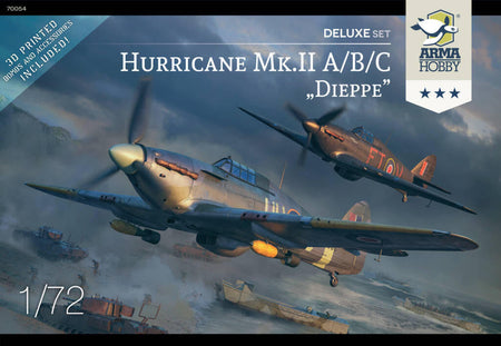 Arma Hobby 1/72 Hurricane MkIIa/b/c Dieppe Raid Deluxe Set 2 Kits 70054