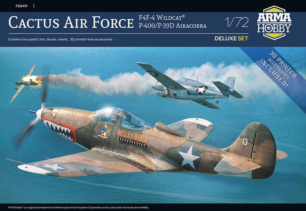 Arma Hobby 1/72 P-400 / P-39D & F4F-4 Cactus Air Force 70049 