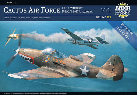 Arma Hobby 1/72 P-400 / P-39D & F4F-4 Cactus Air Force 70049 