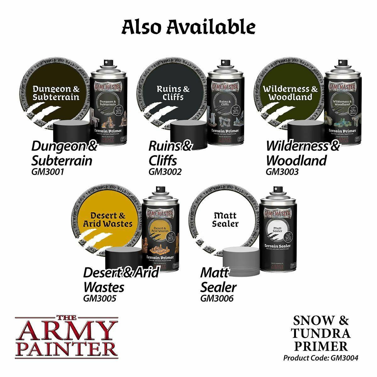 Army Painter GameMaster Terrain Primer - Snow and Tundra 300 ML