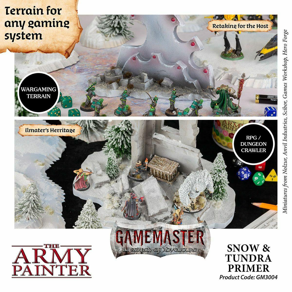 Army Painter GameMaster Terrain Primer - Snow and Tundra 300 ML