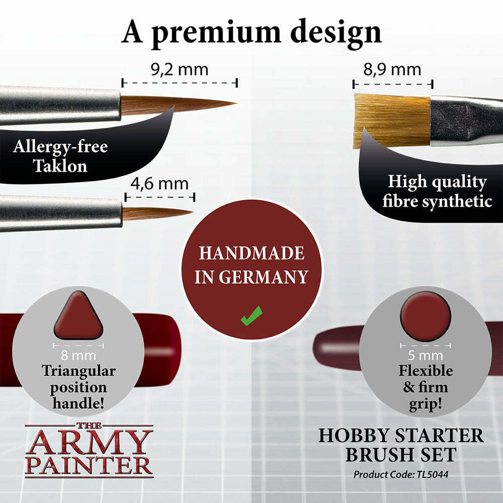 Army Painter: Hobby Starter Brush Set 5044 at LionHeart Hobby