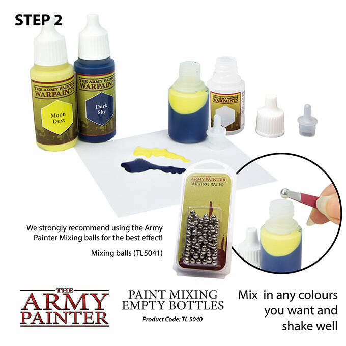 Army Painter Paint Mixing Empty Bottles 5040