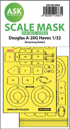 1/32 A-20G Havoc 2 sided Mask 32062