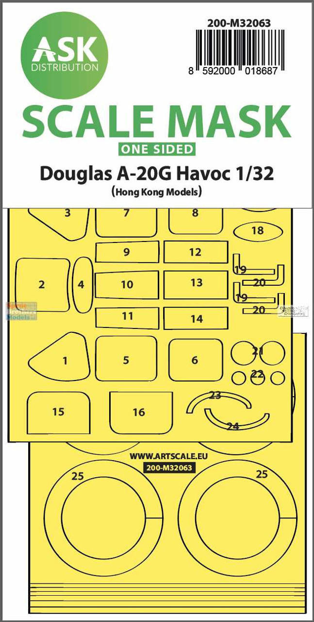 ASK Distribution 1/32 A-20G Havoc Mask 32063 