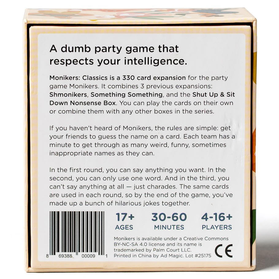 Asmodee Monikers: Serious Nonsense (Expansion or Stand-alone) 