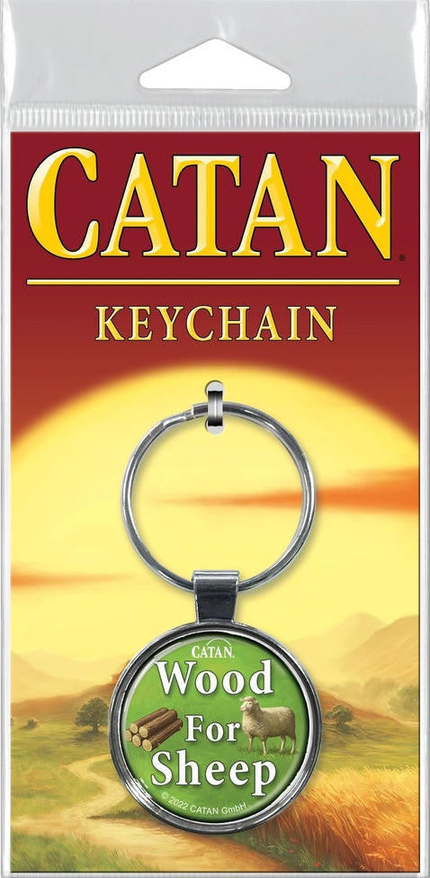 Ata-Boy Catan "Wood 4 Sheep" Keychains 