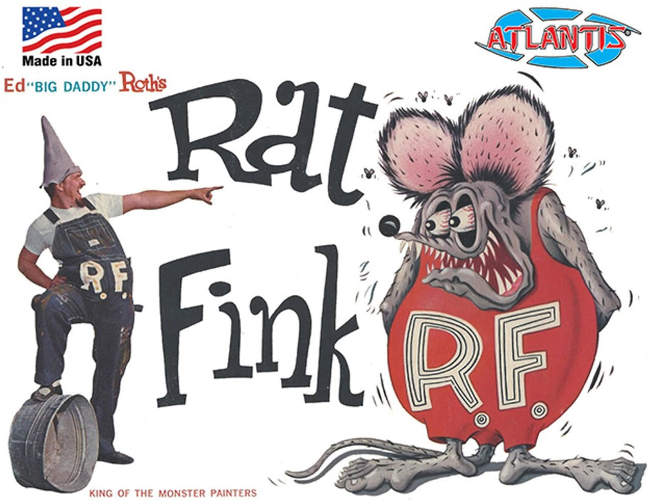 Atlantis Ed Roth Rat Fink Figure 1305 