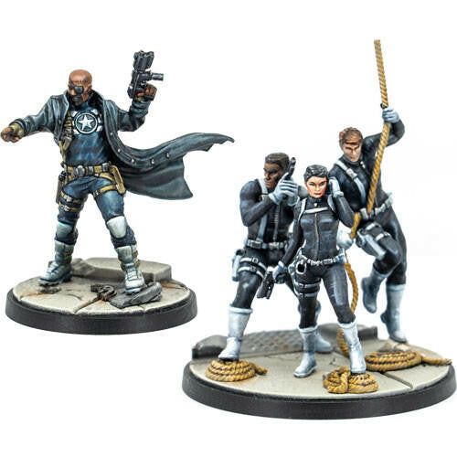 Atomic Mass Games Marvel Crisis Protocol Nick Fury and SHIELD Agents