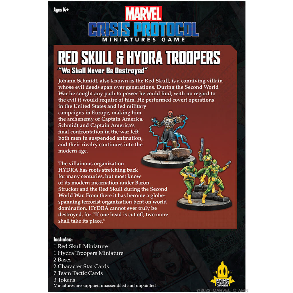 Atomic Mass Games Marvel Crisis Protocol Red Skull and Hydra Troops