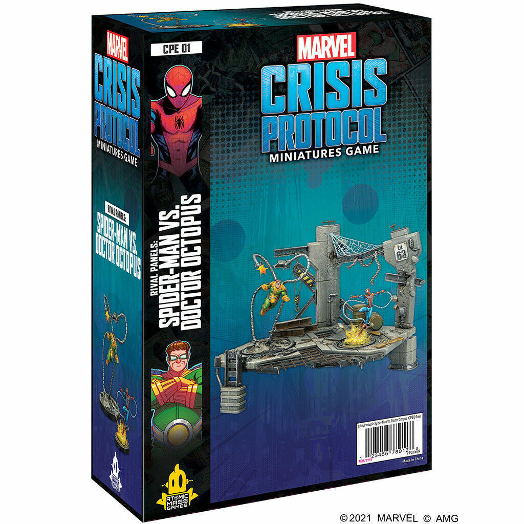 Atomic Mass Games Marvel Crisis Protocol Rival Panels Spider-man and Doctor Octopus