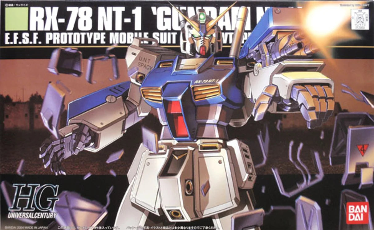 Bandai HGUC No. 047 1/144 RX-78NT-1 Gundam NT-1 Alex model kit