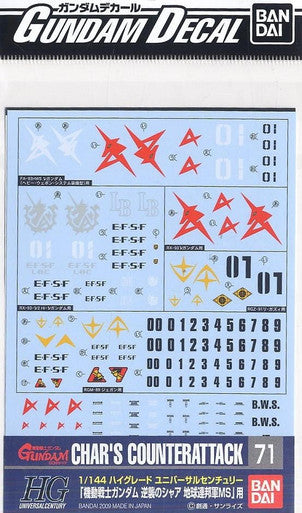 1/144 Gundam Decal Earth Federation. Ver. 2569892