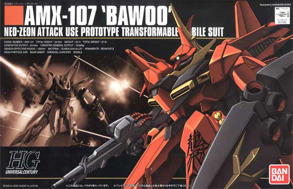 Bandai 1/144 Gundam HG Amx-107 Bawoo 77626