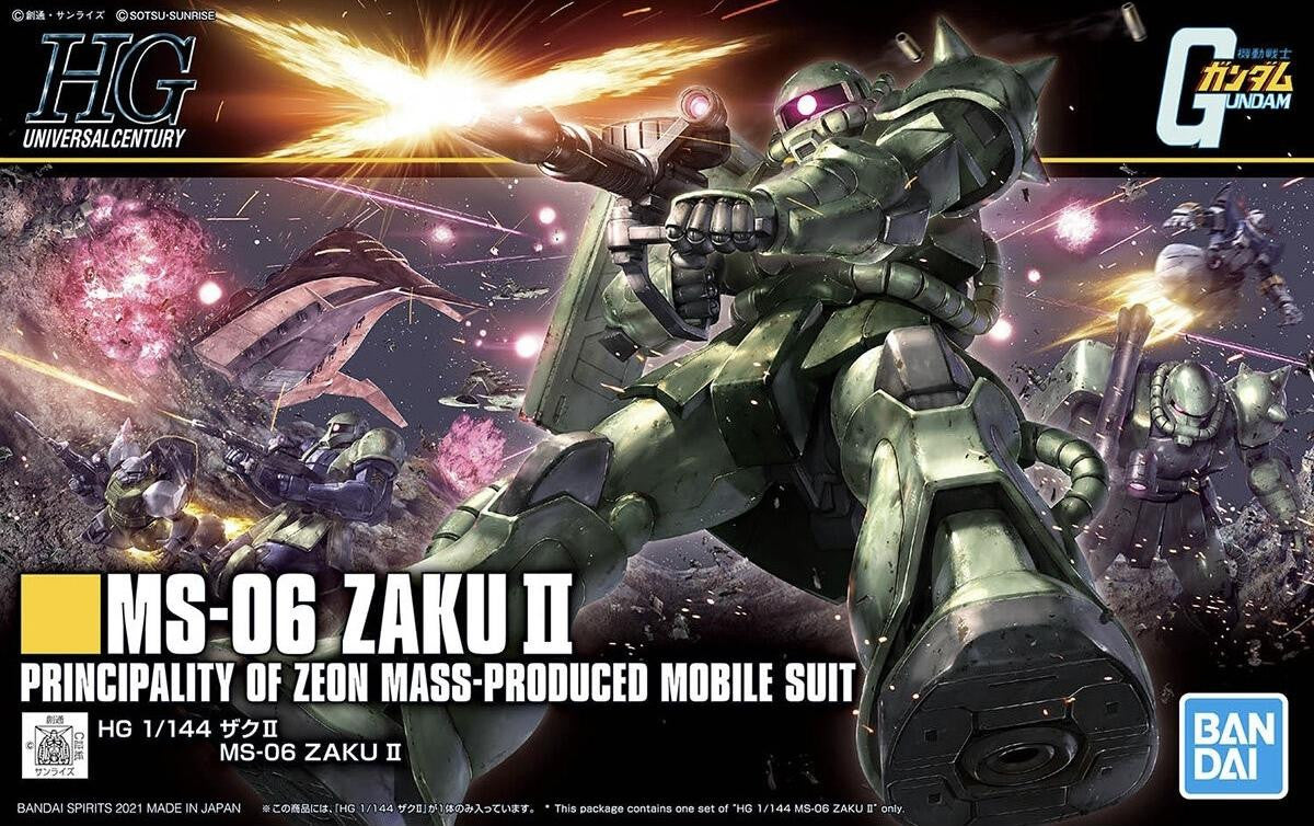 Bandai 1/144 Gundam HG Zaku II Zeon 2553796