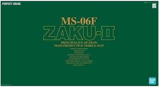 Bandai 1/60 Gundam PG Zaku II Mass Productive 5064230 