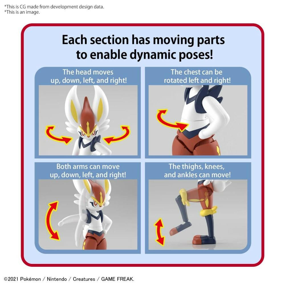 Bandai Pokemon Cinderace / Pyrobut Snap 2601813