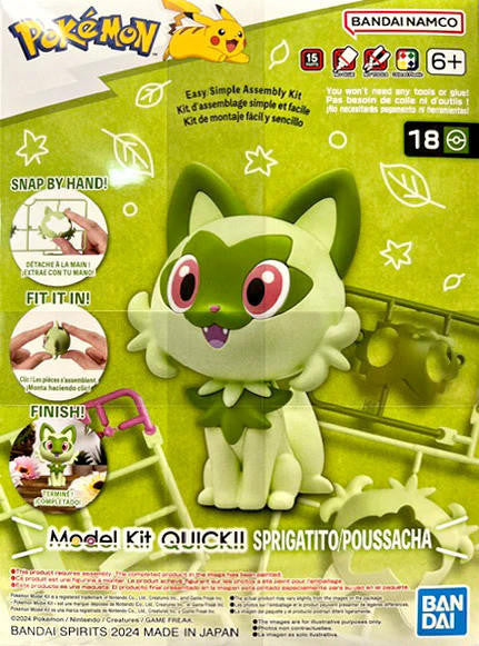 Bandai Pokemon Sprigatito Snap Kit 2730079 