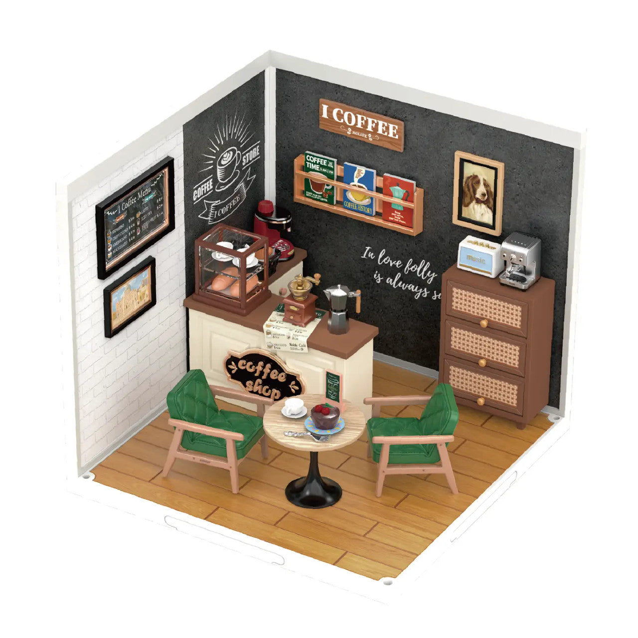 DIY Miniature House Kit: Breezy Time Cafe