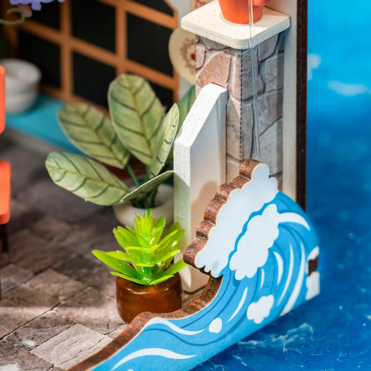 Diy Miniature House Kit: Sea Holiday Restaurant