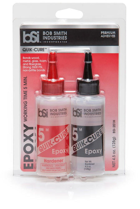 Bob Smith Industries QUIK-CURE 5 Minute Epoxy 4.5oz 201 